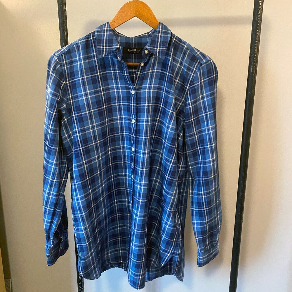 Lauren Ralph Lauren Plaid Button-up, M